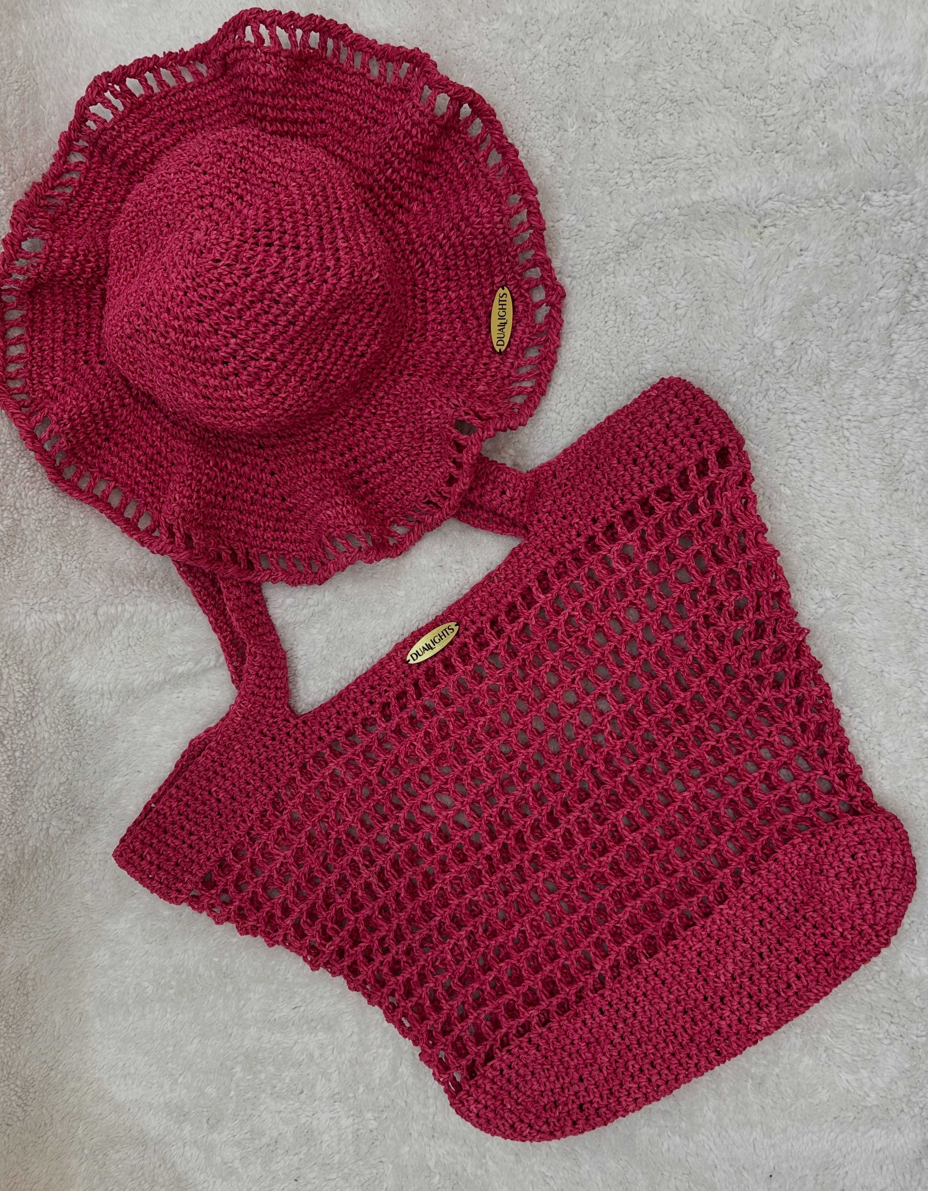 Raffia Bag & Hat Set