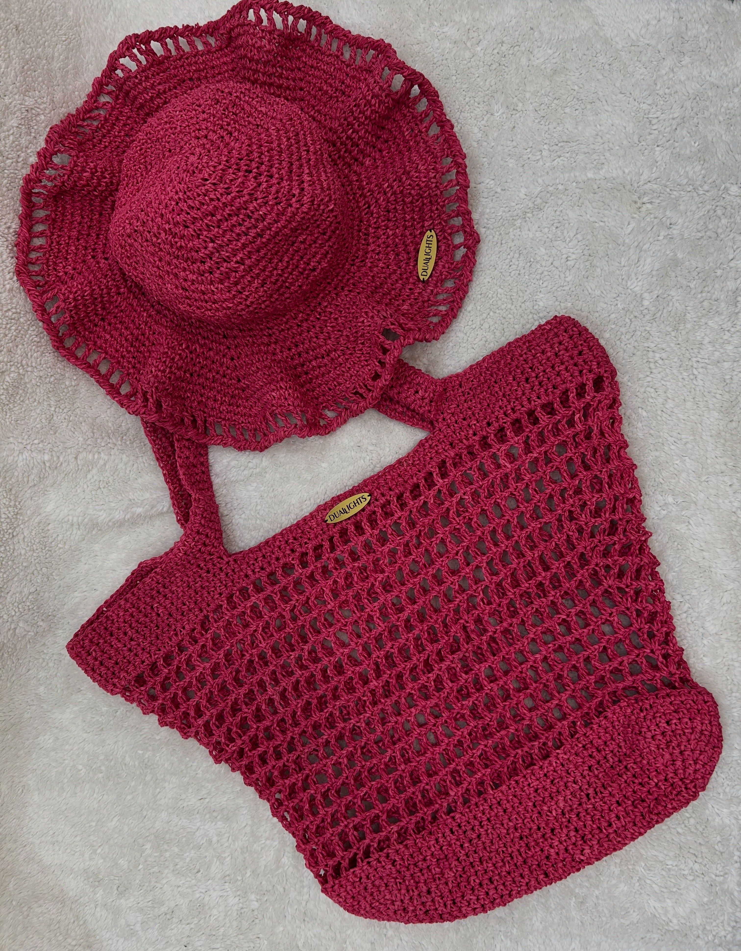 Raffia Bag & Hat Set