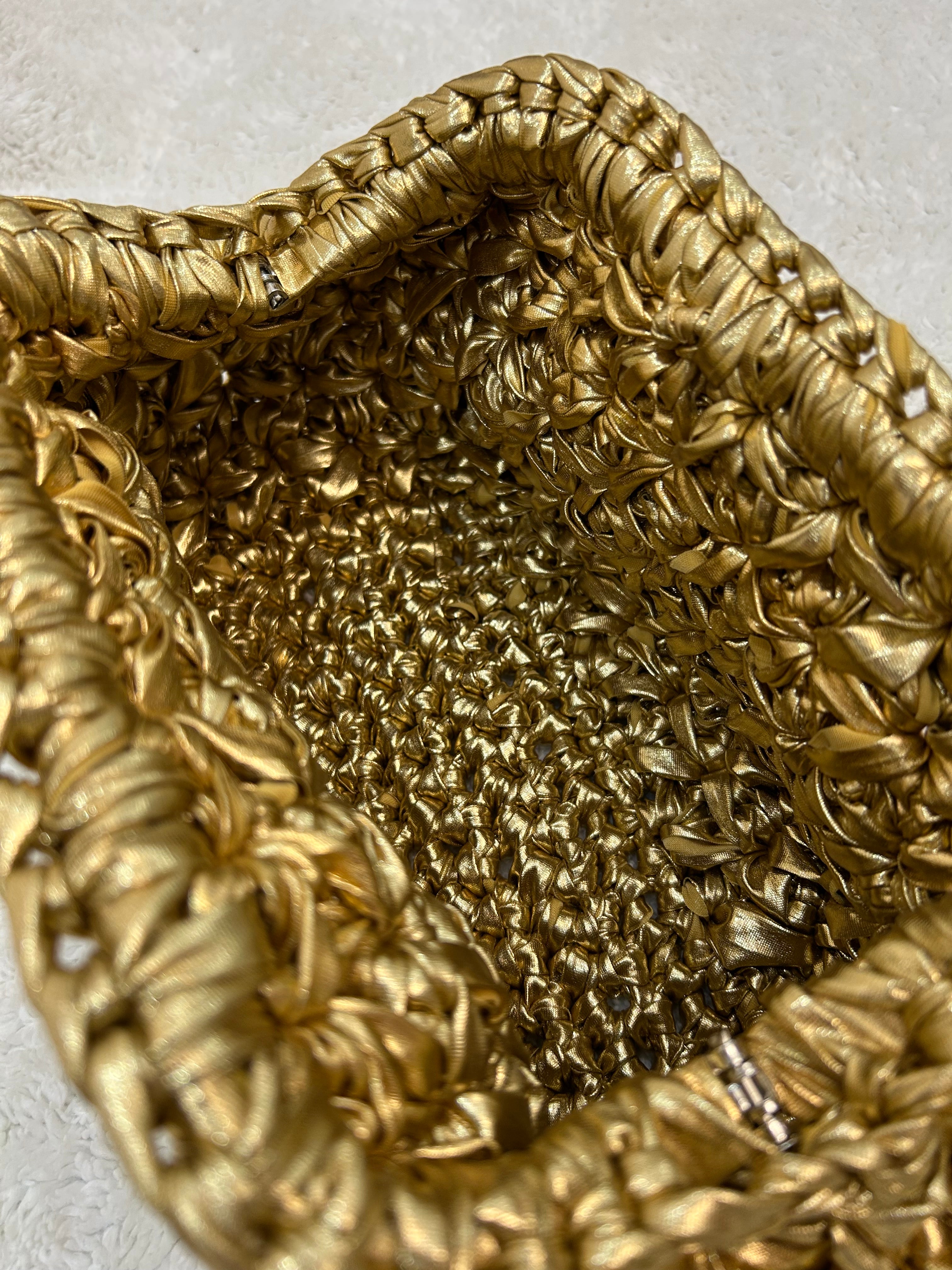 Jasmine Metallic Clutch Pouch