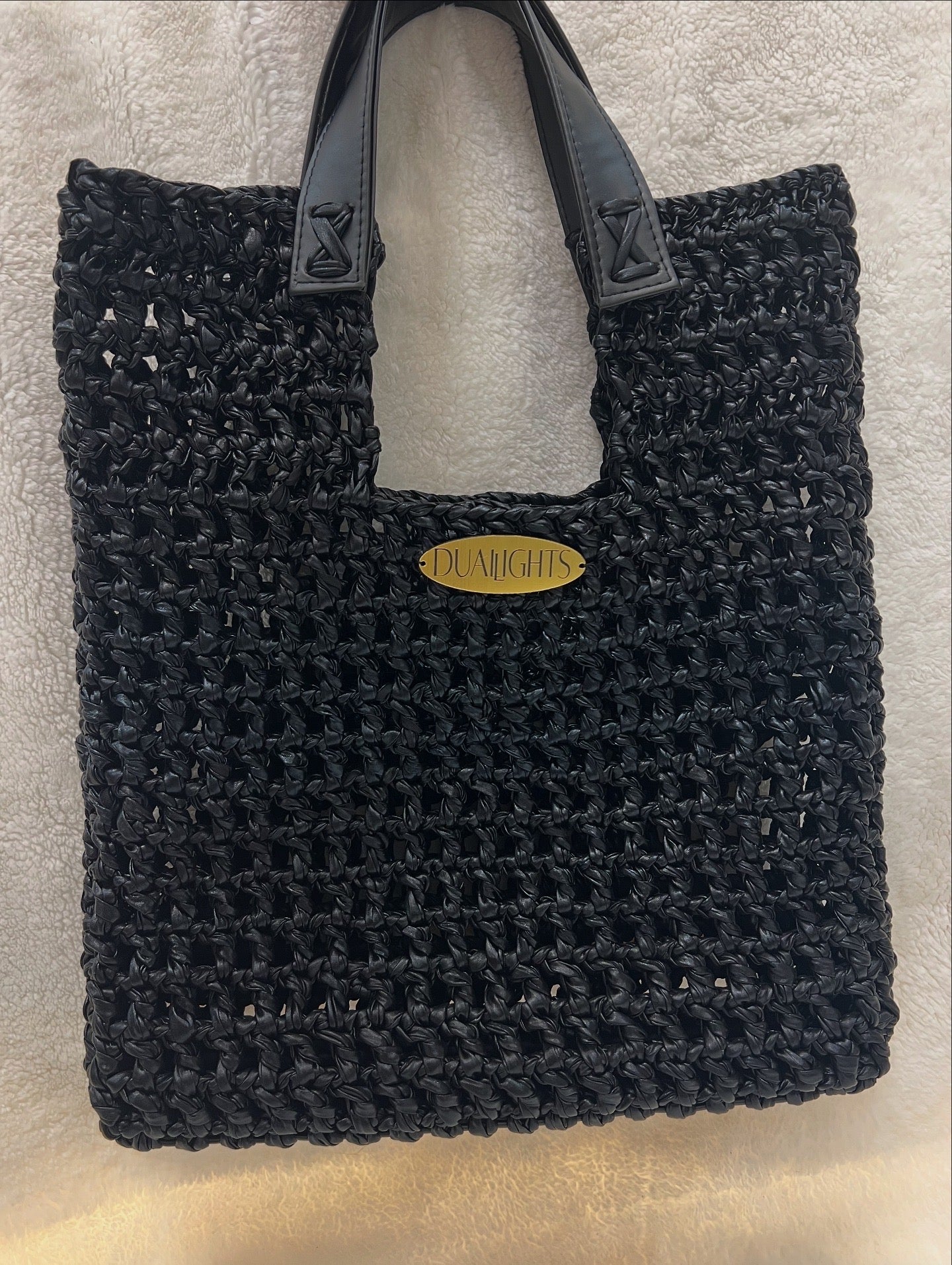 Structured Metallic Net Bag