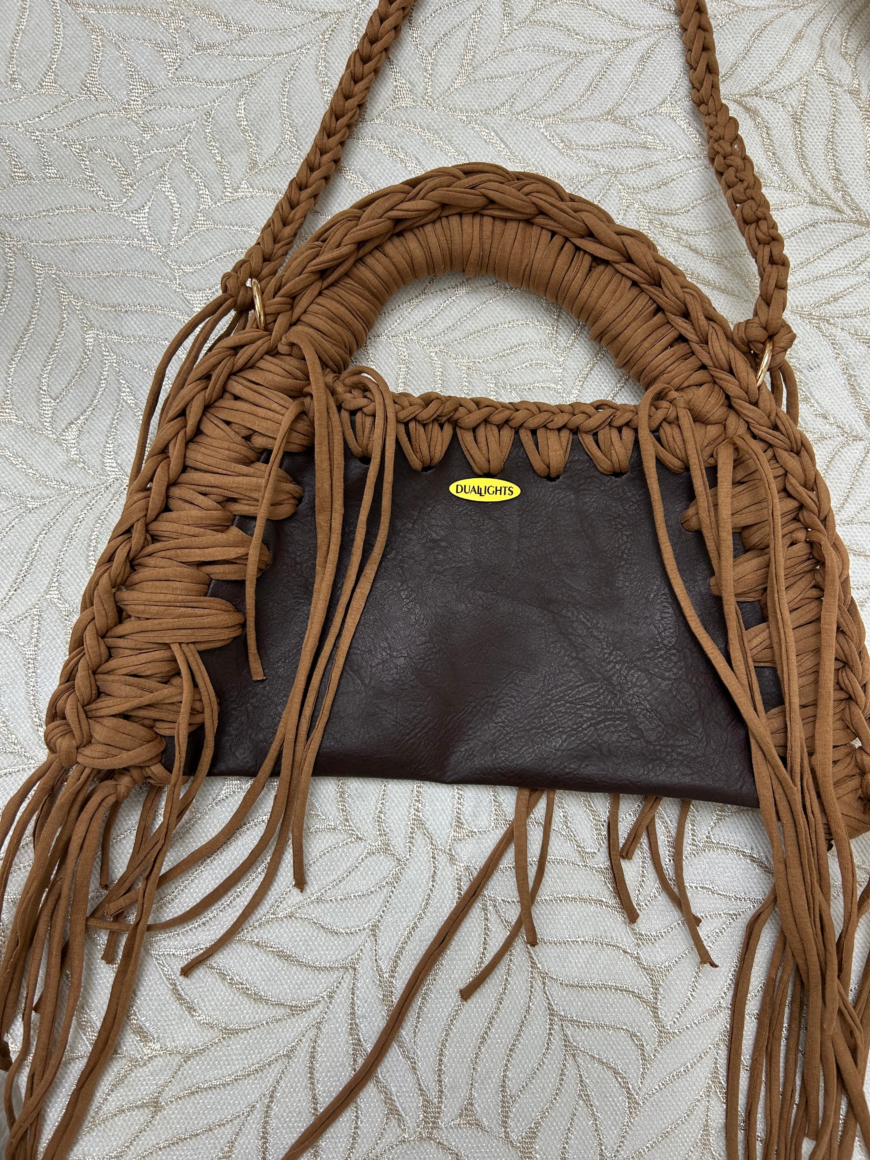 Boho Leather Crossbody Bag