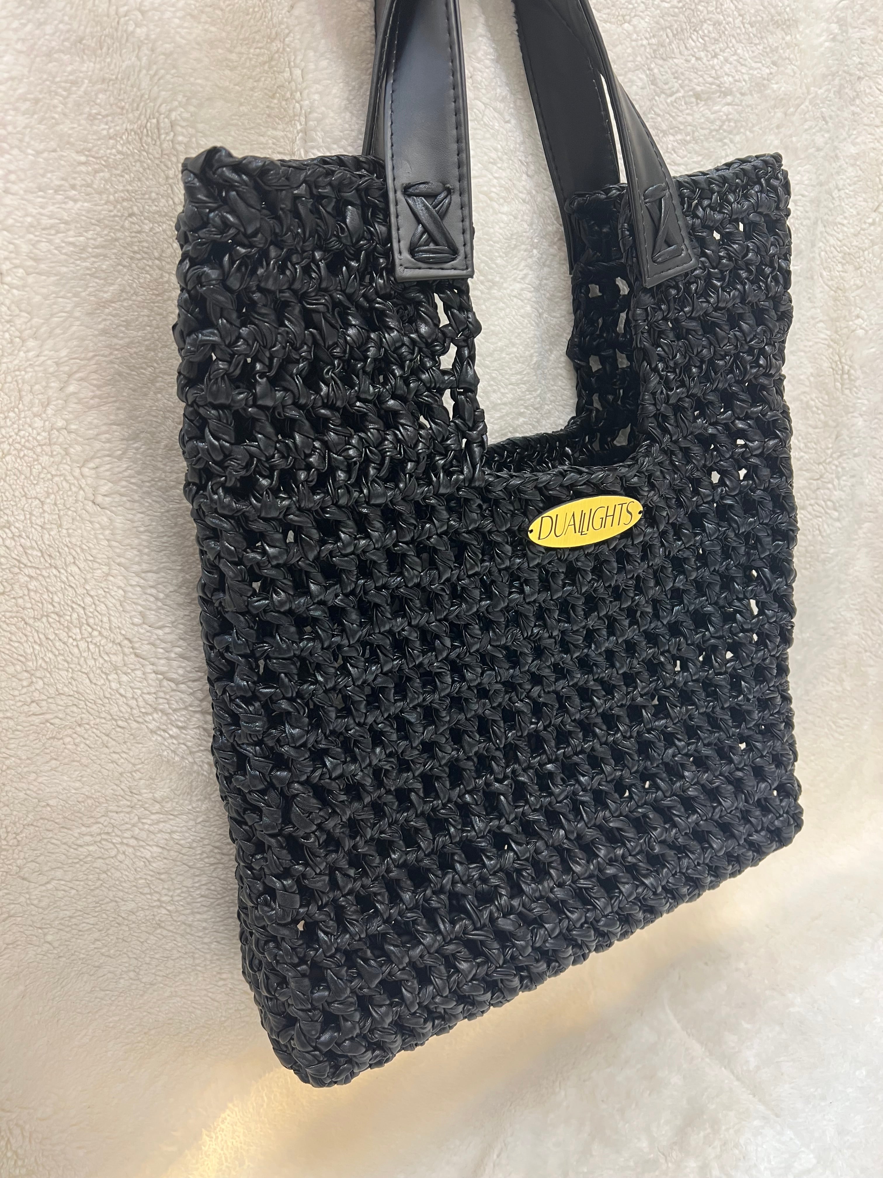 Structured Metallic Net Bag