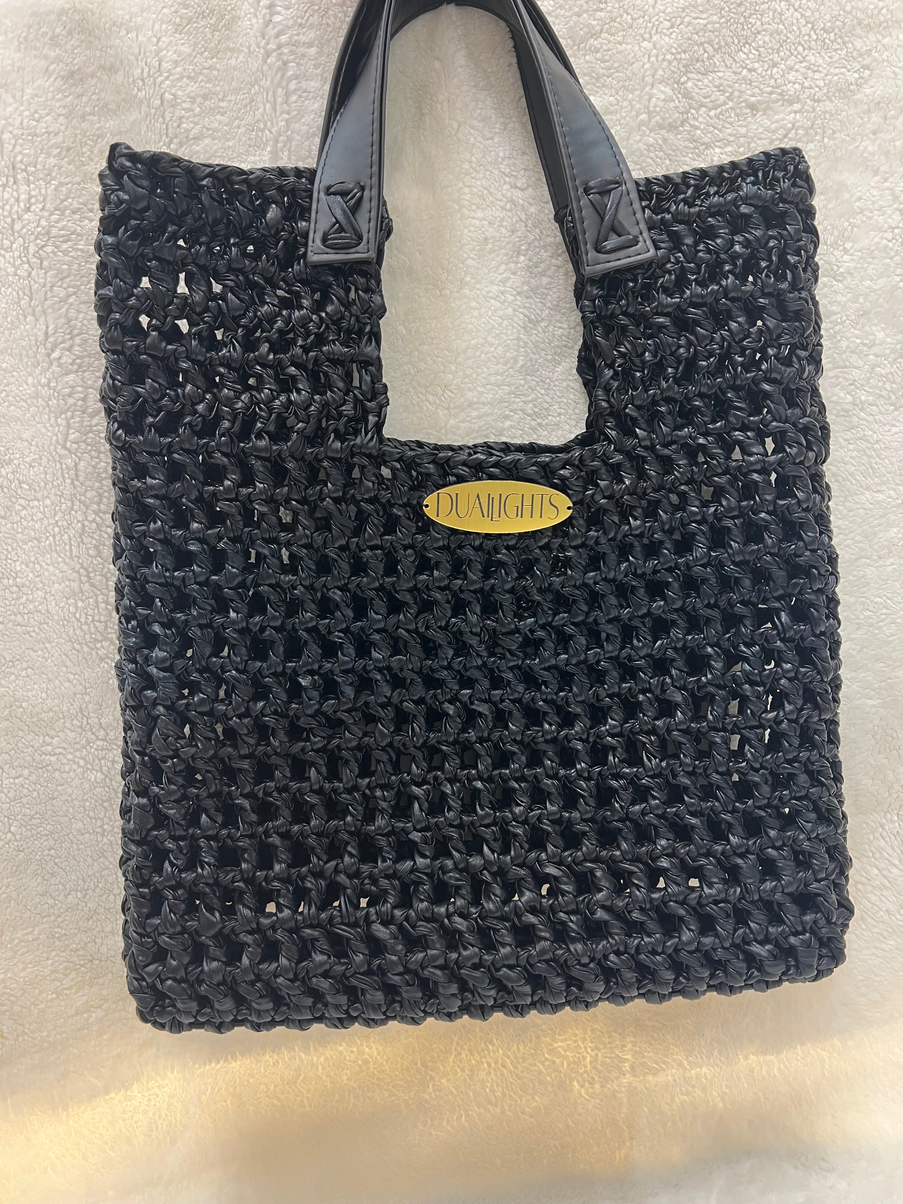 Structured Metallic Net Bag