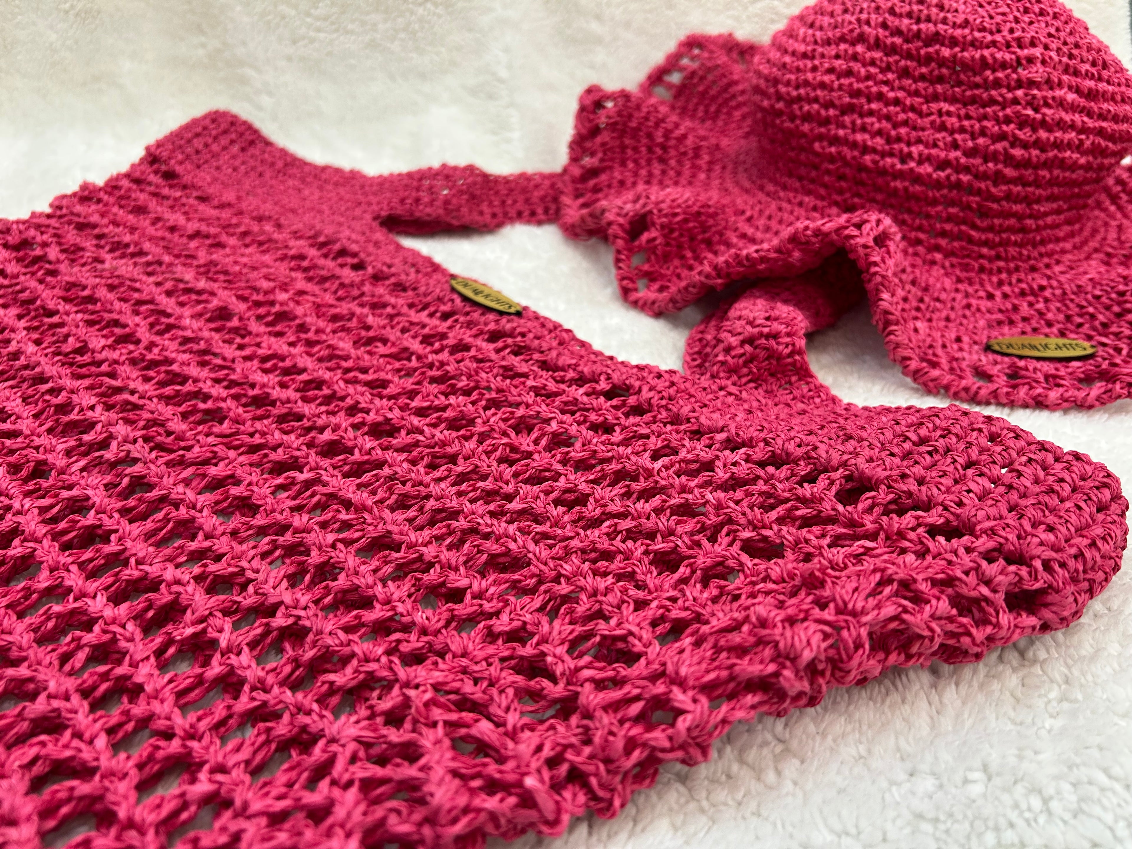 Raffia Bag & Hat Set