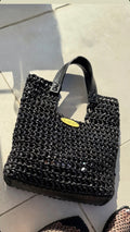Structured Metallic Net Bag
