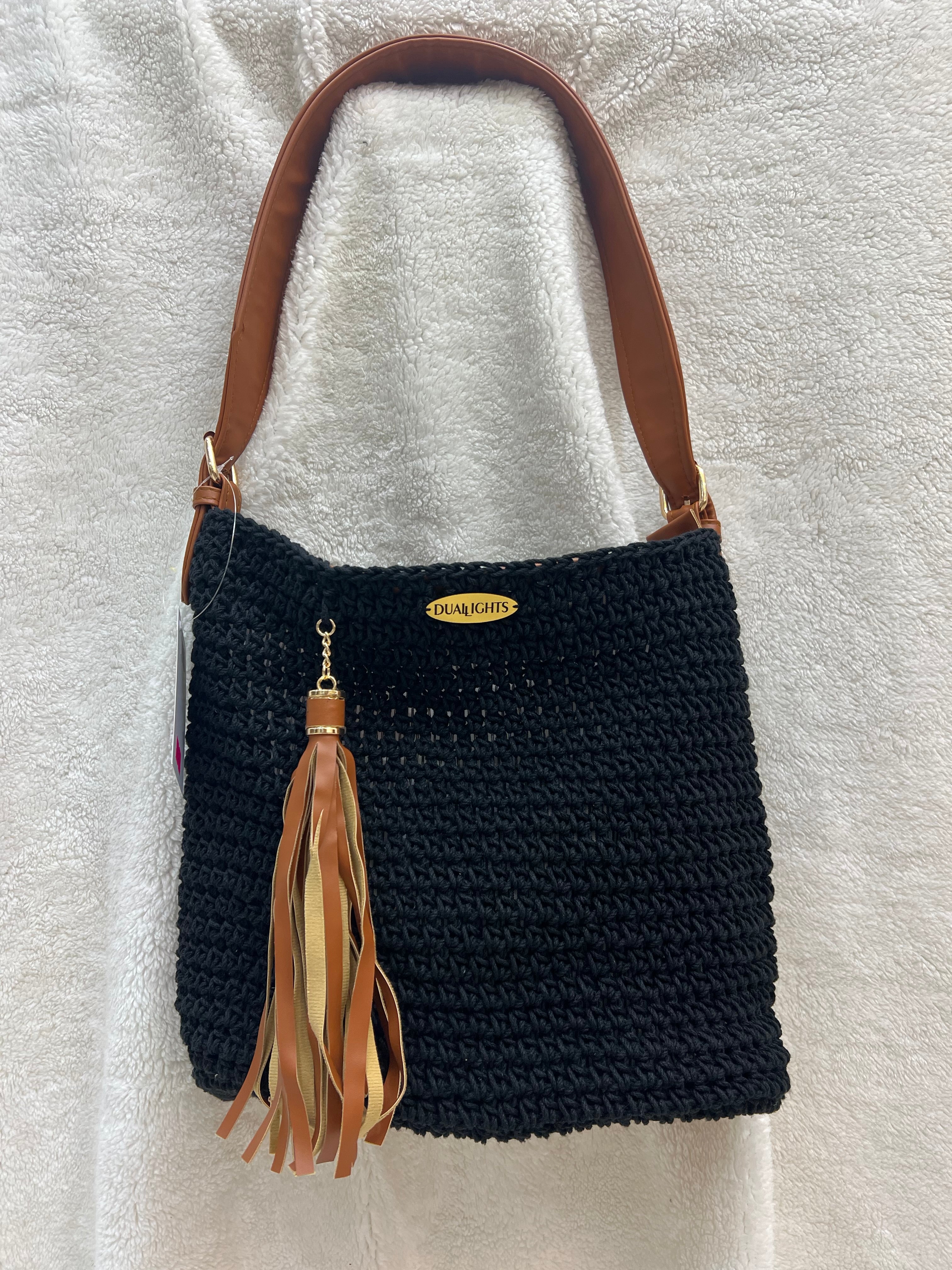 essential shoulder bag, havan / black