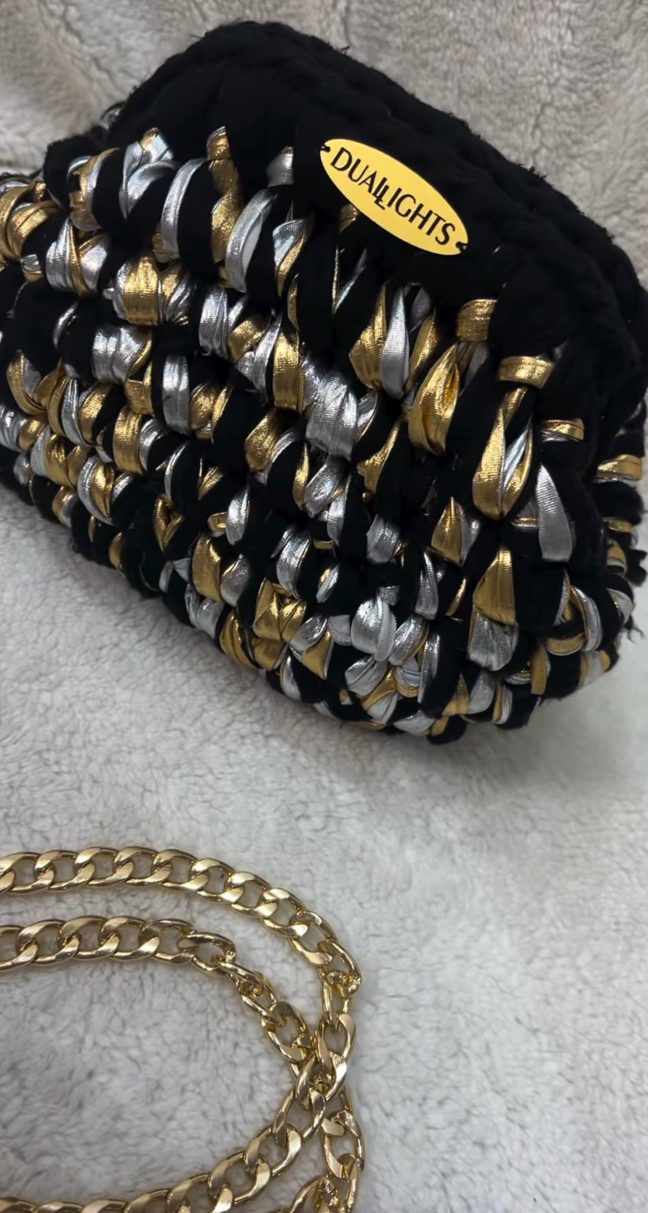 Starlight Black Metallic Clutch