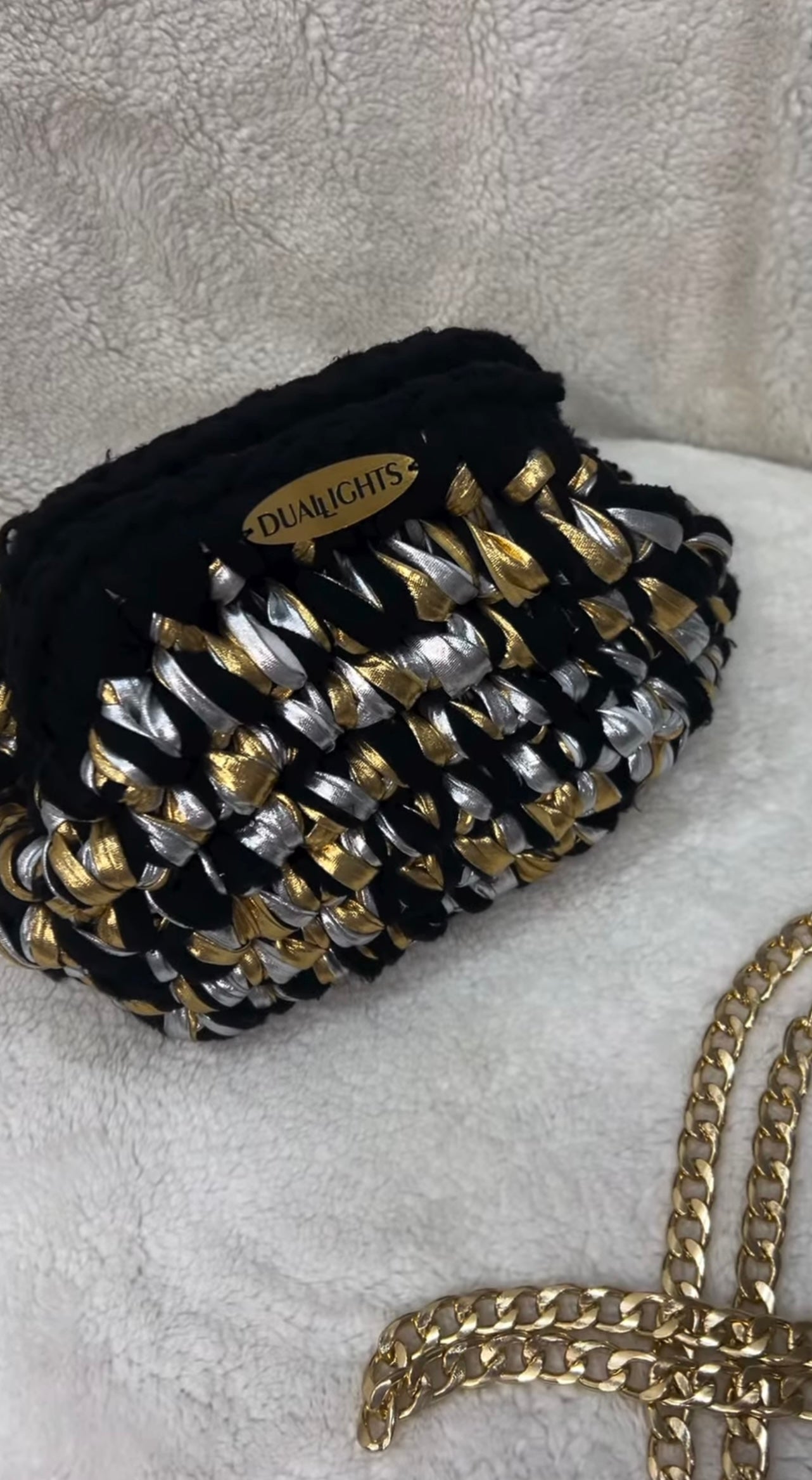 Starlight Black Metallic Clutch