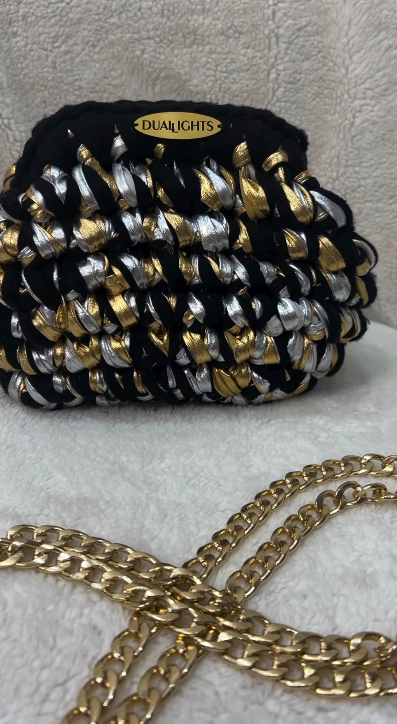 Starlight Black Metallic Clutch