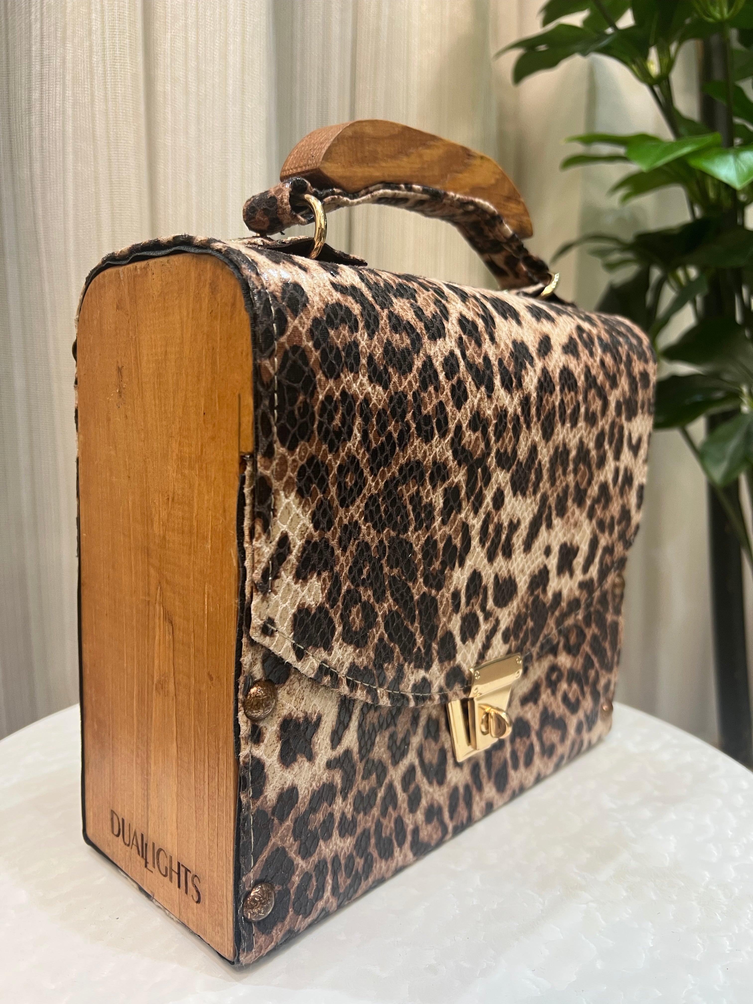 Tigerwood box bag