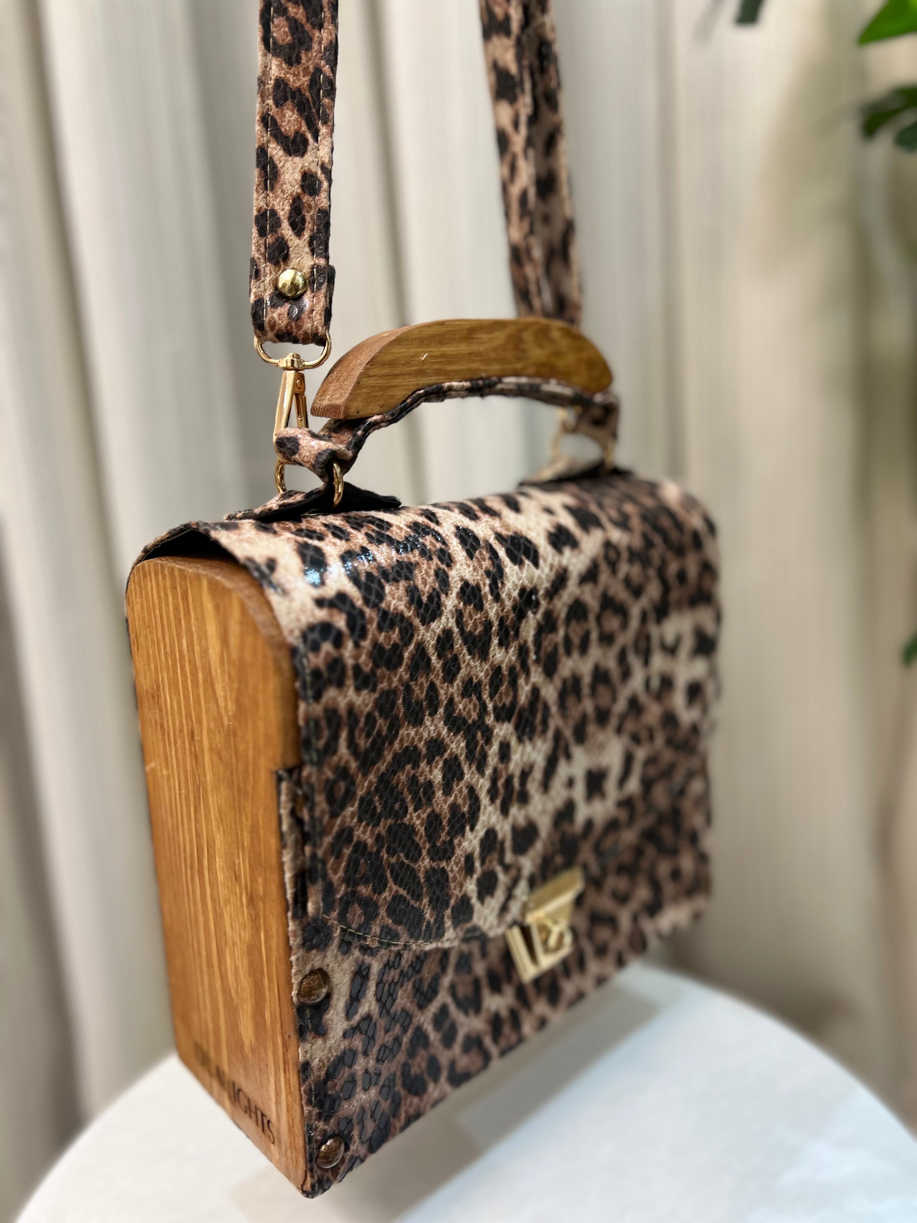 Tigerwood box bag