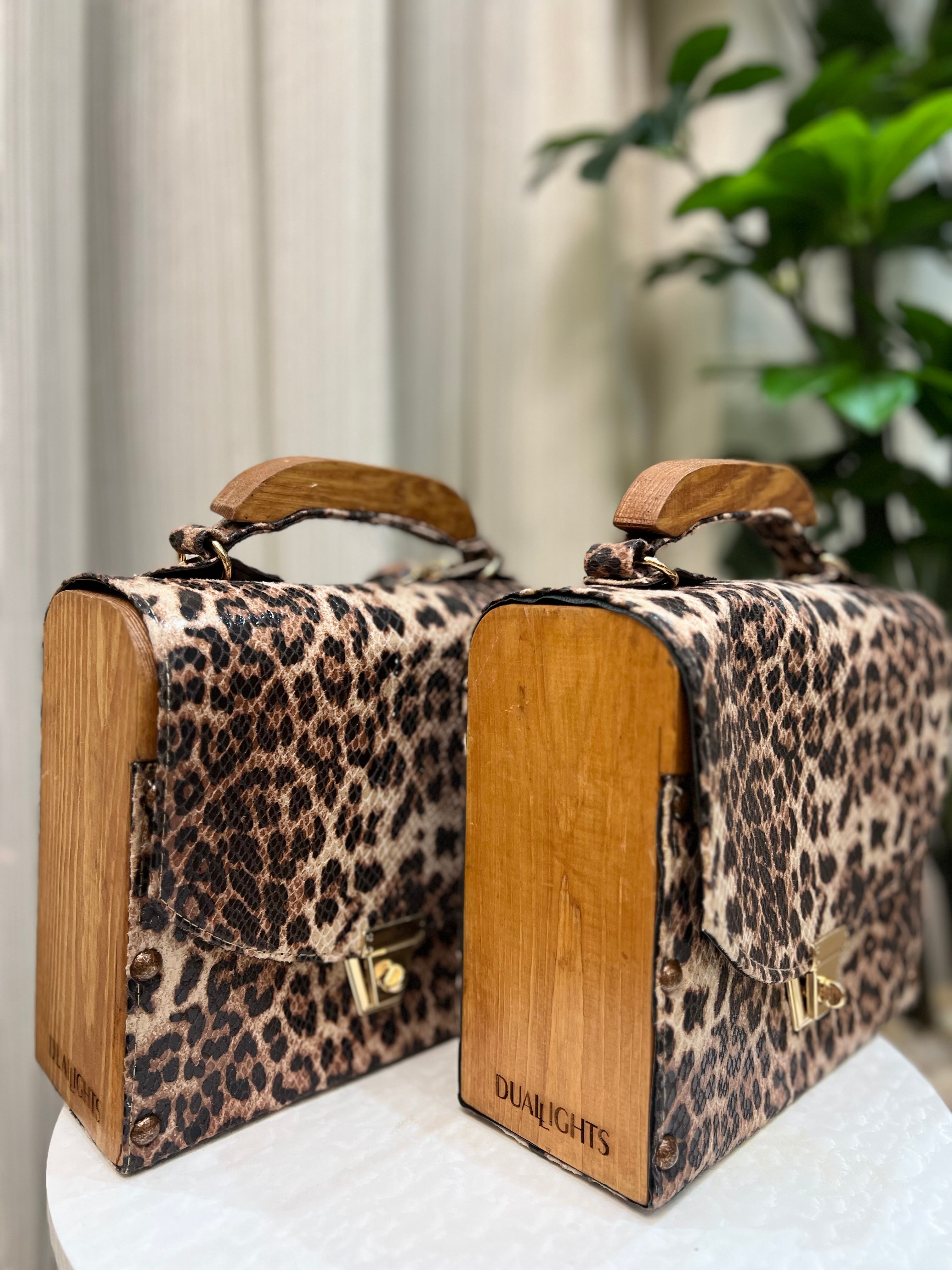 Tigerwood box bag