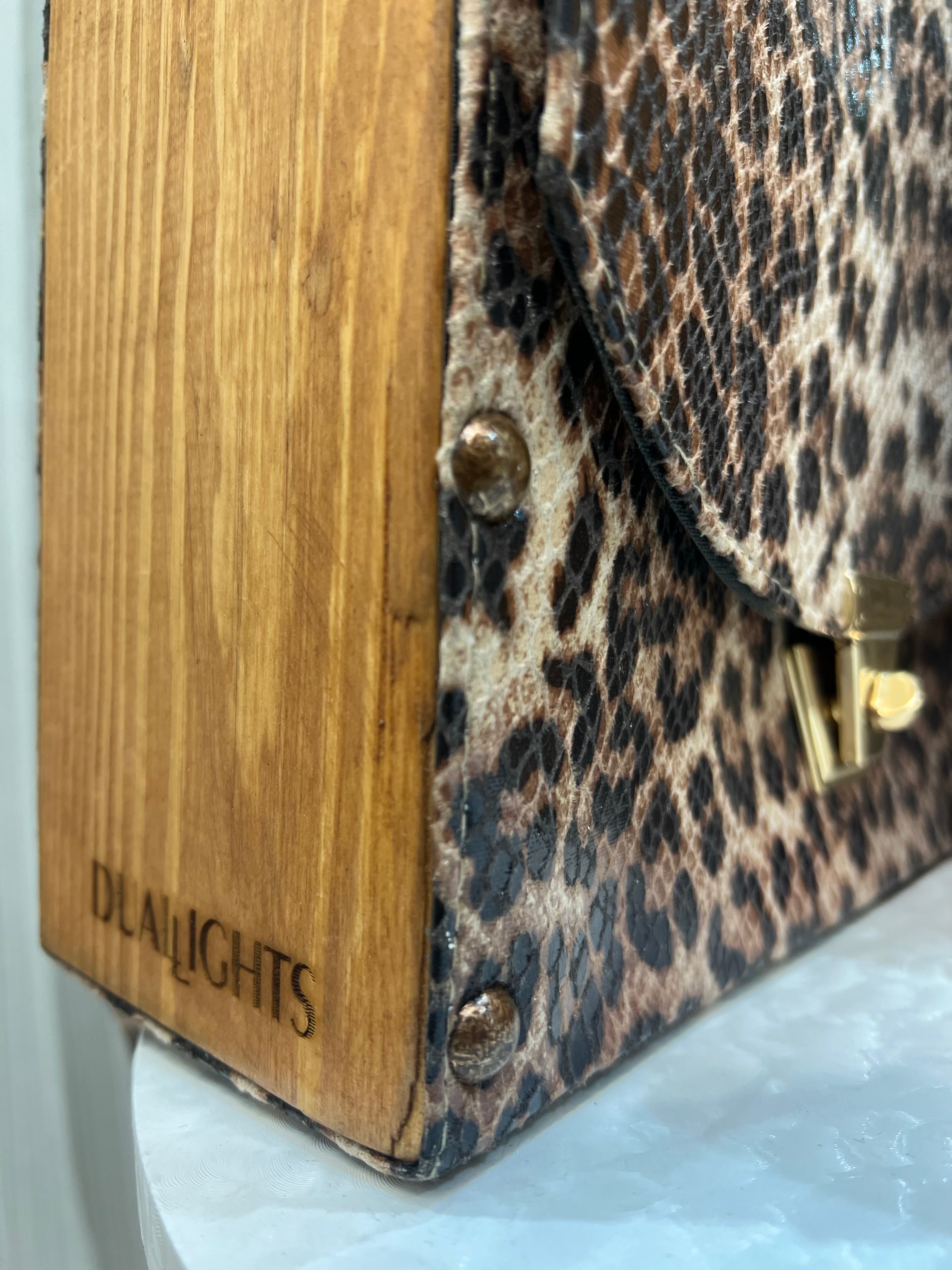 Tigerwood box bag