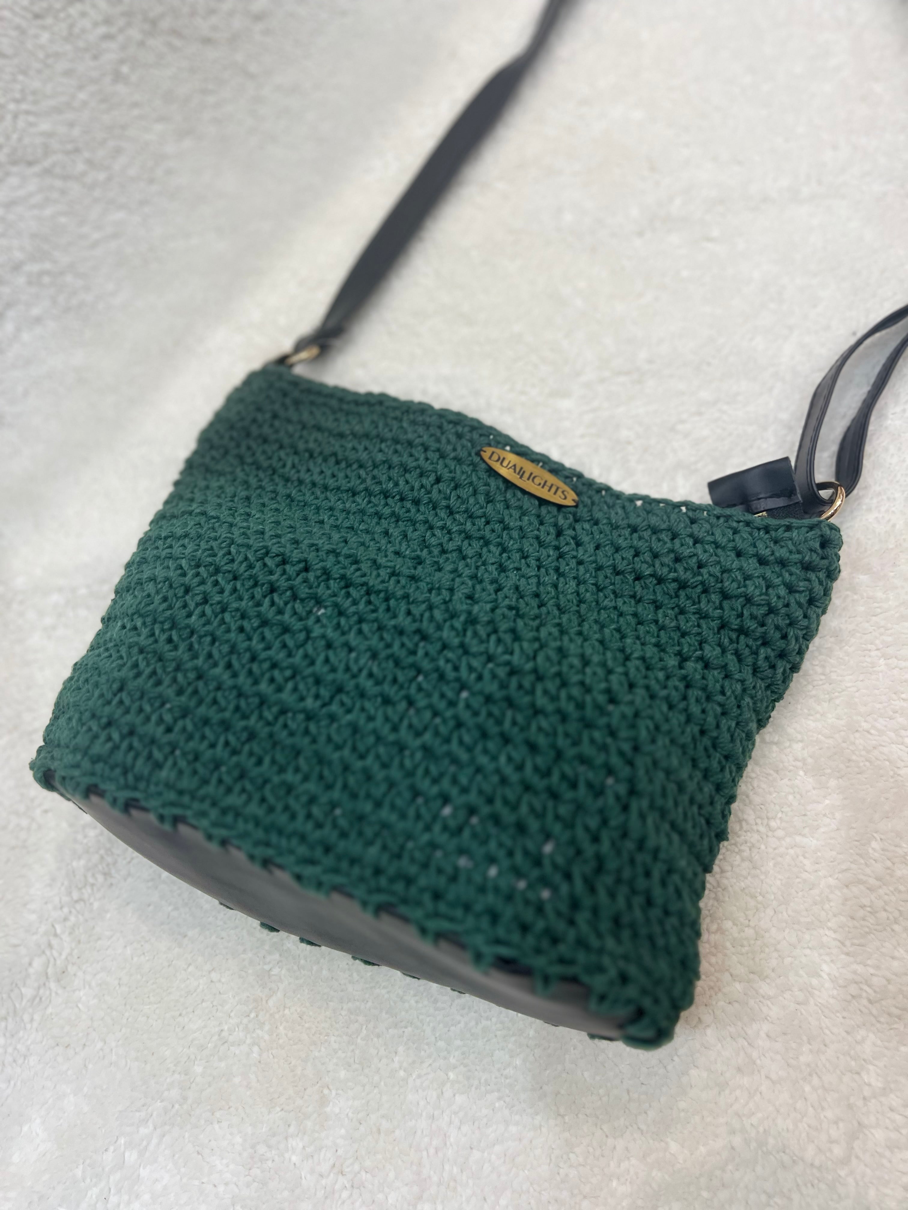essential crossbody bag, dark green