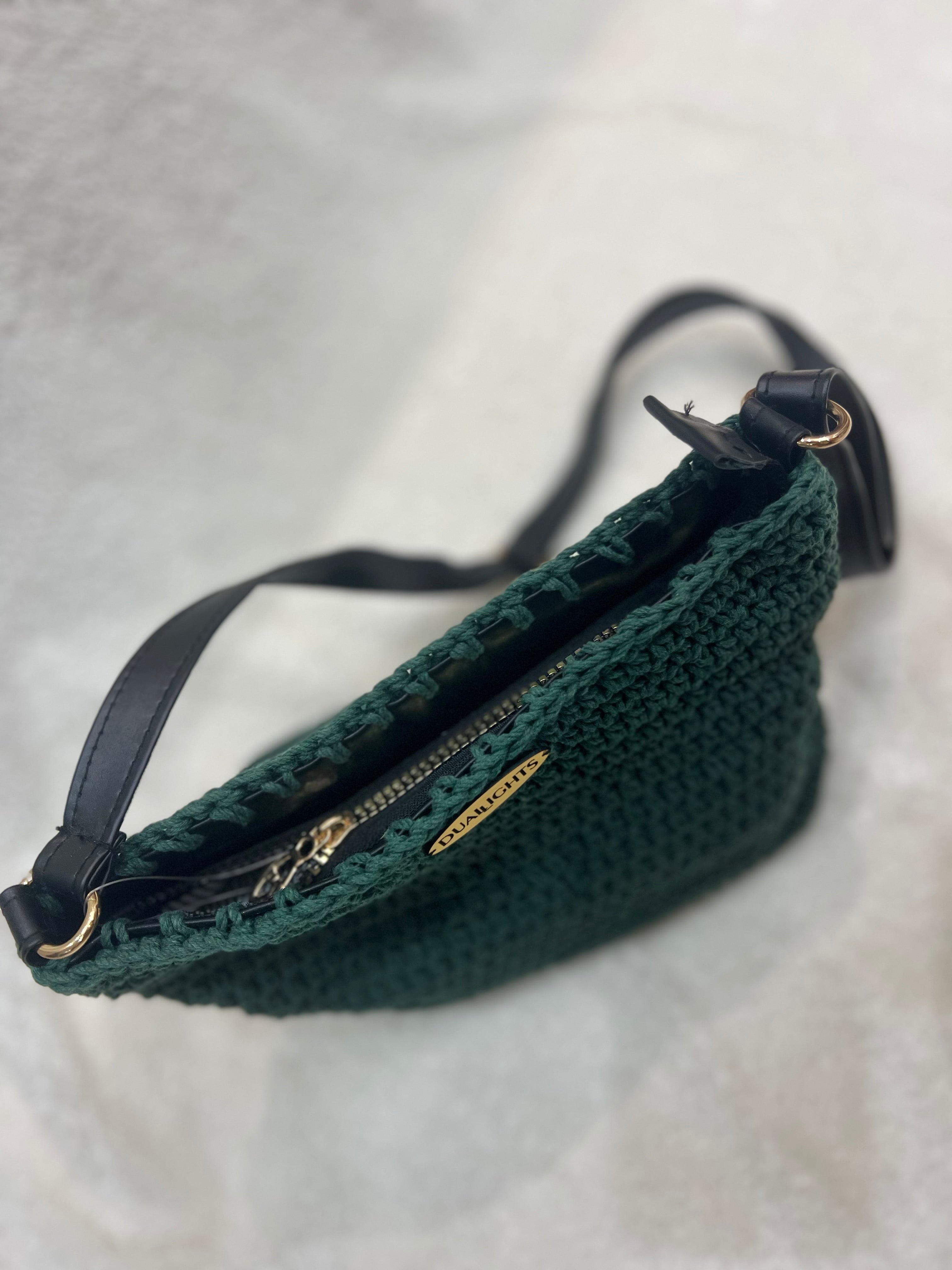 essential crossbody bag, dark green