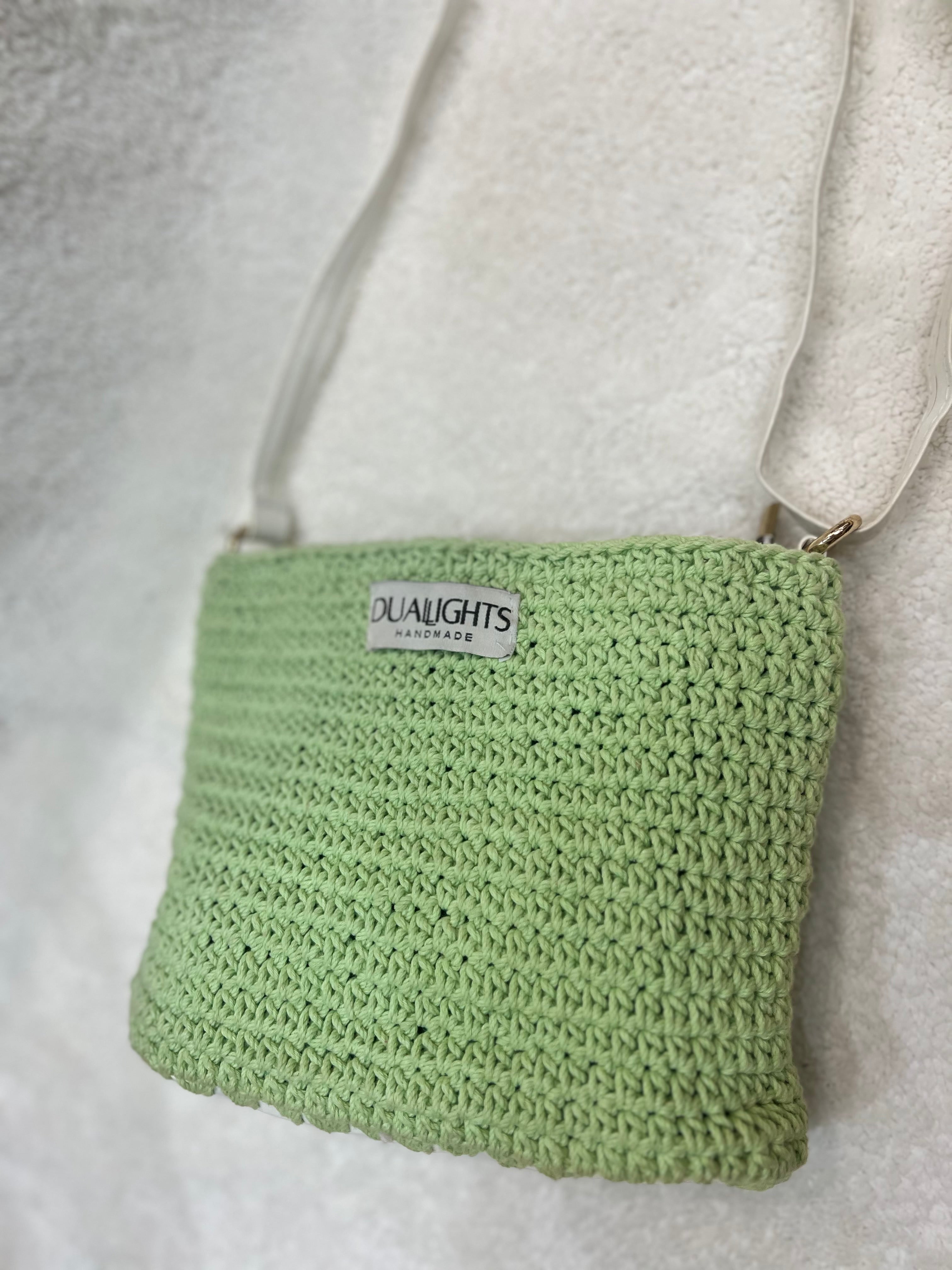 essential crossbody bag, mint green