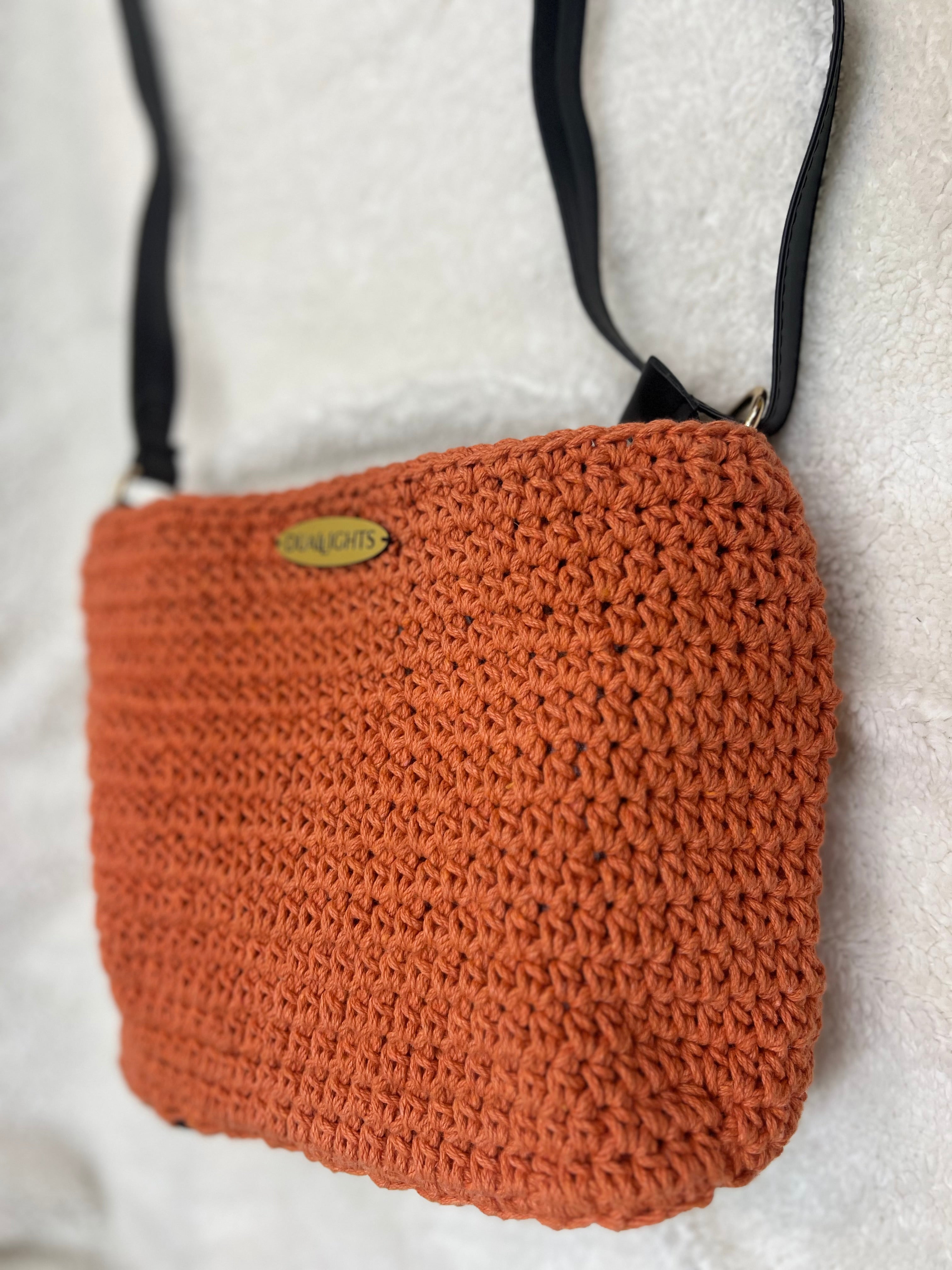 essential crossbody bag, burnt orange