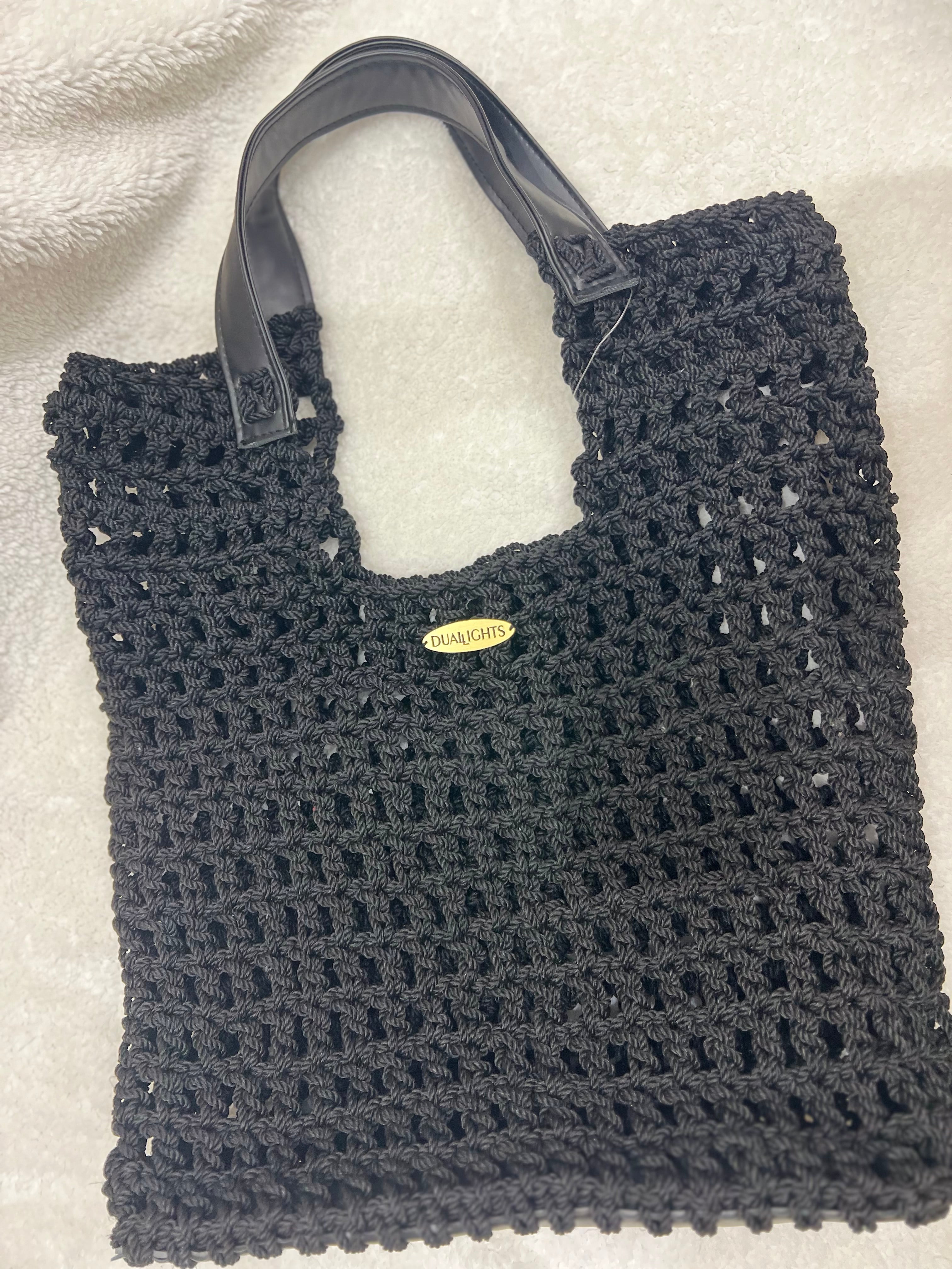 structured net bag black