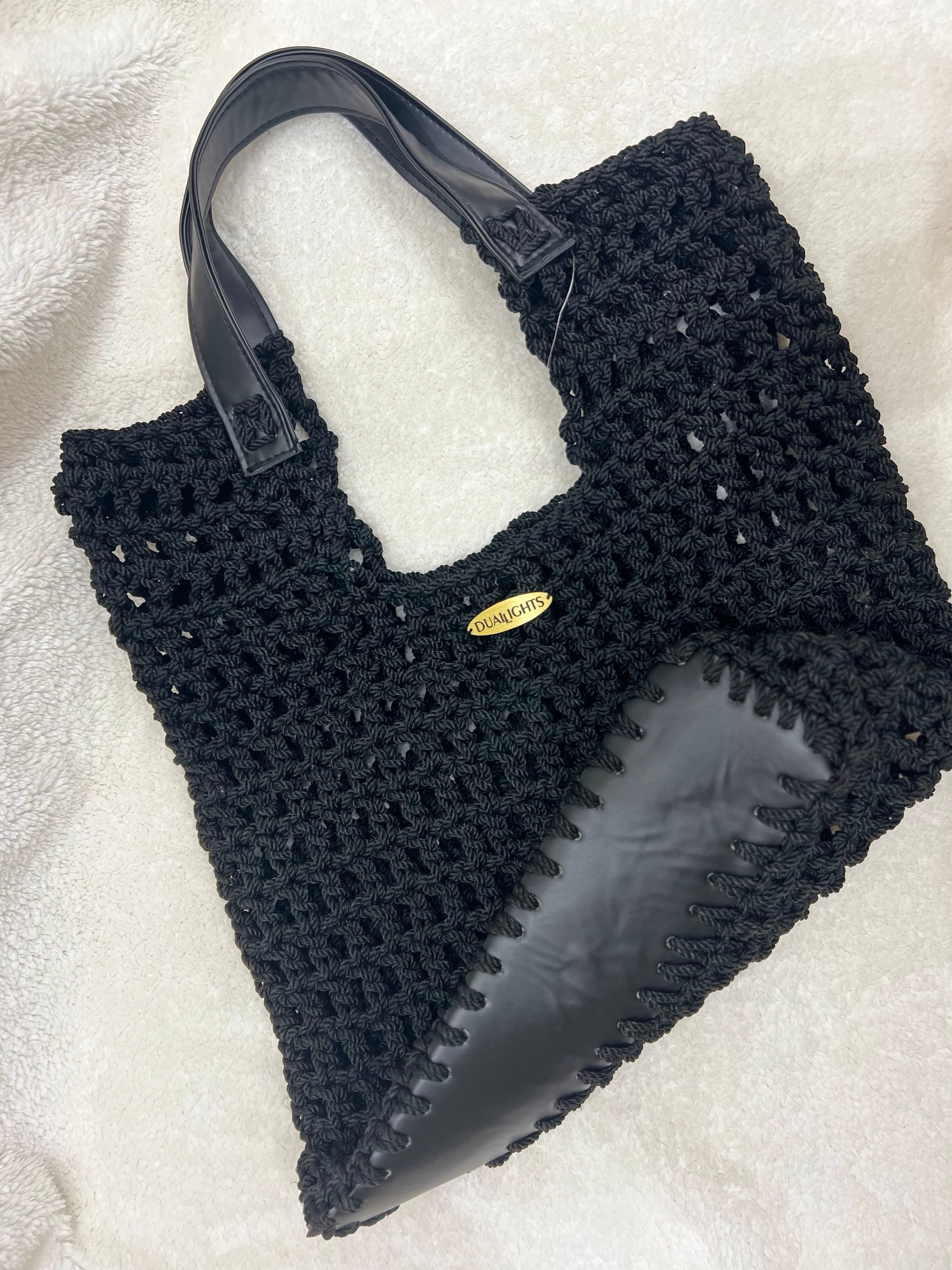 structured net bag black
