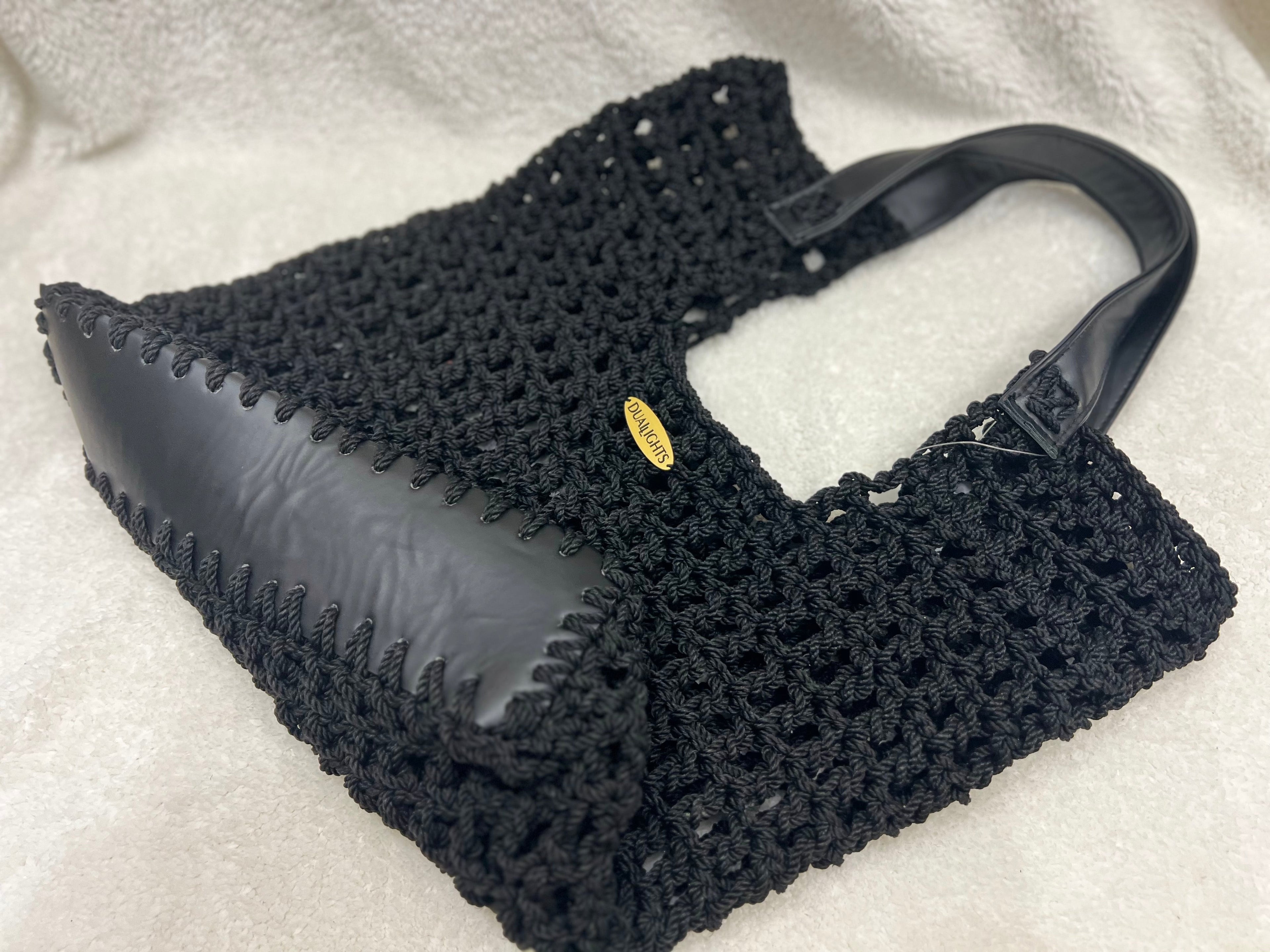 structured net bag black