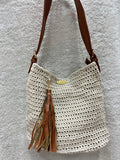 essential shoulder bag, havan / off-white