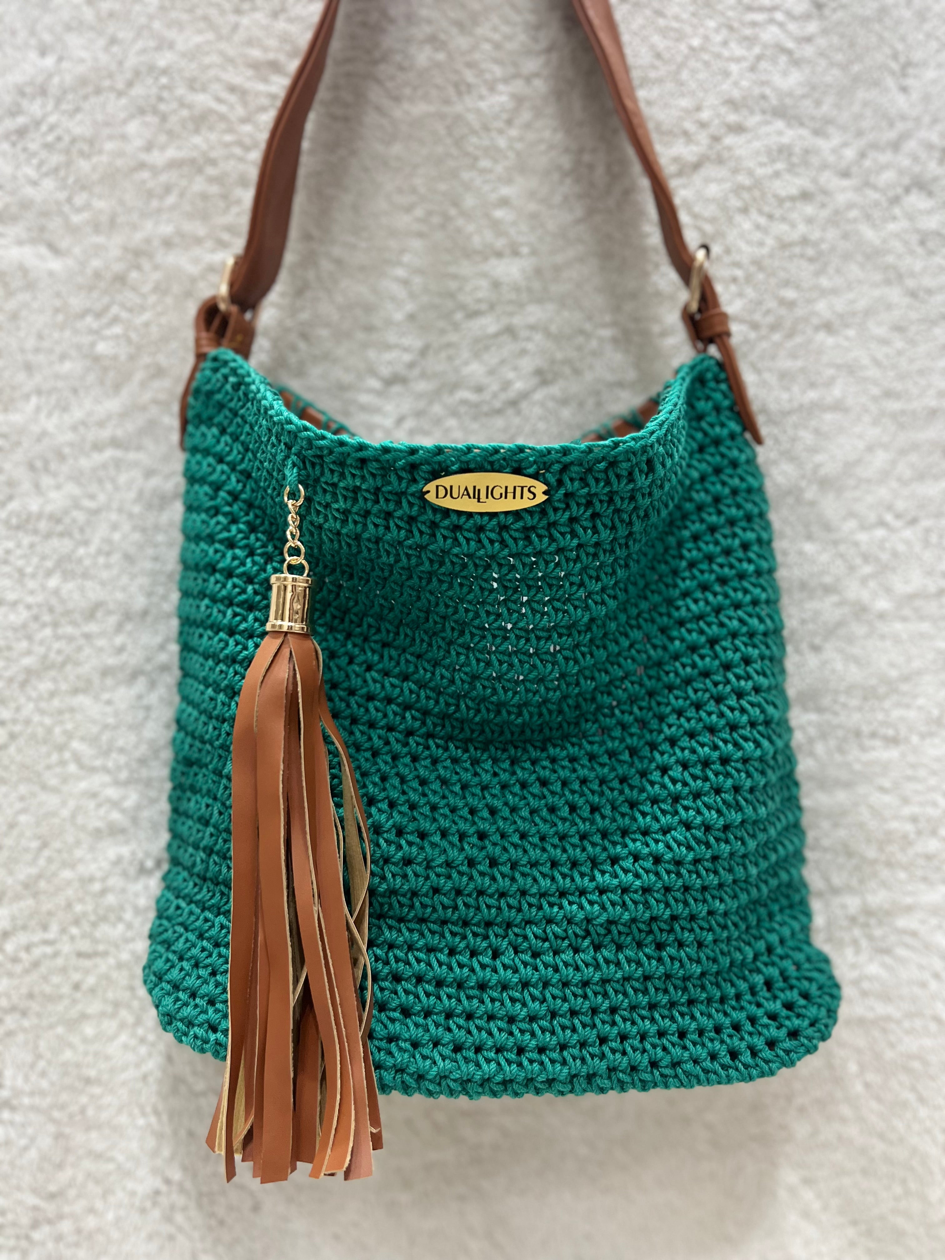 essential shoulder bag, havan / dark green