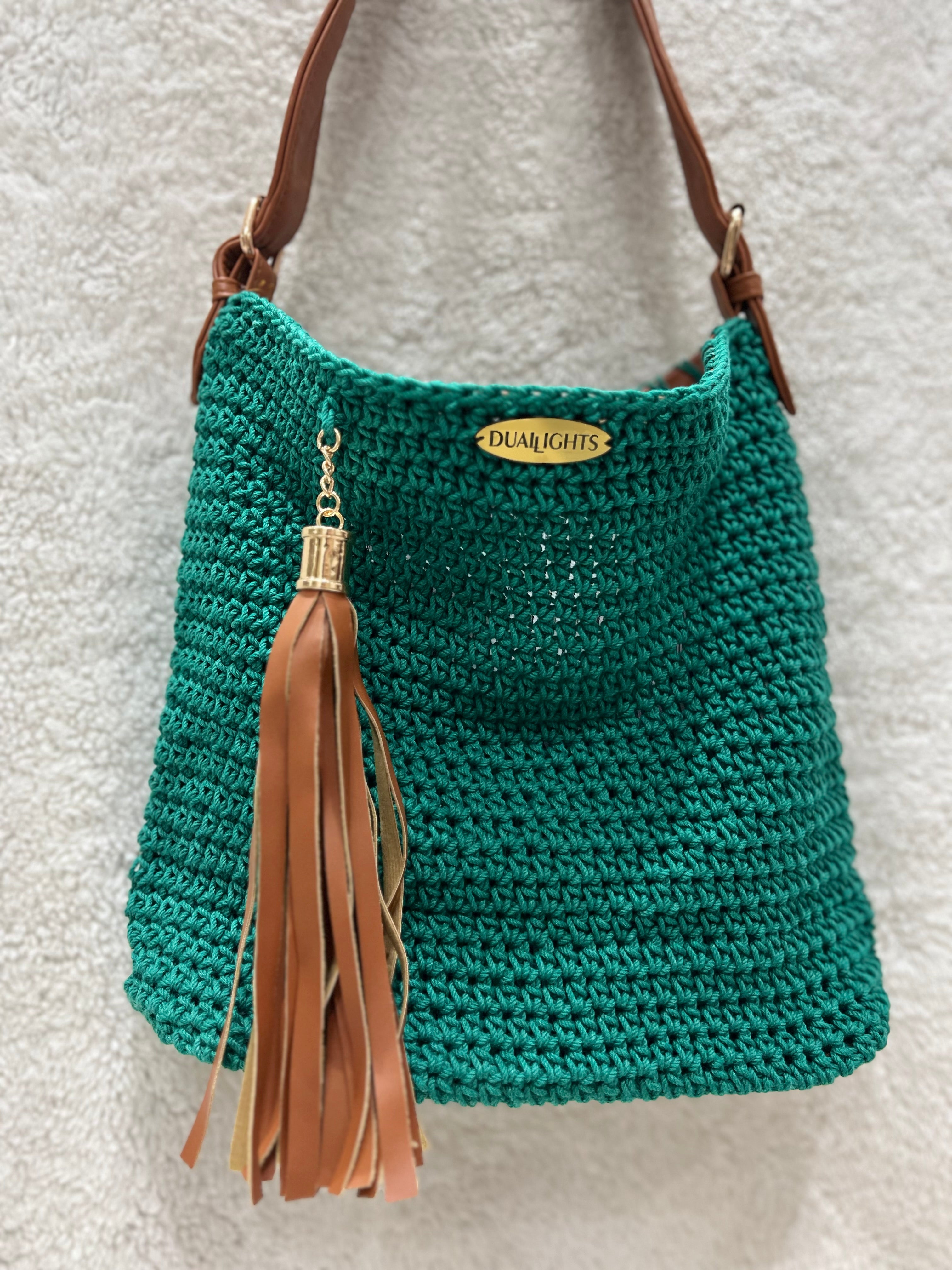 essential shoulder bag, havan / dark green