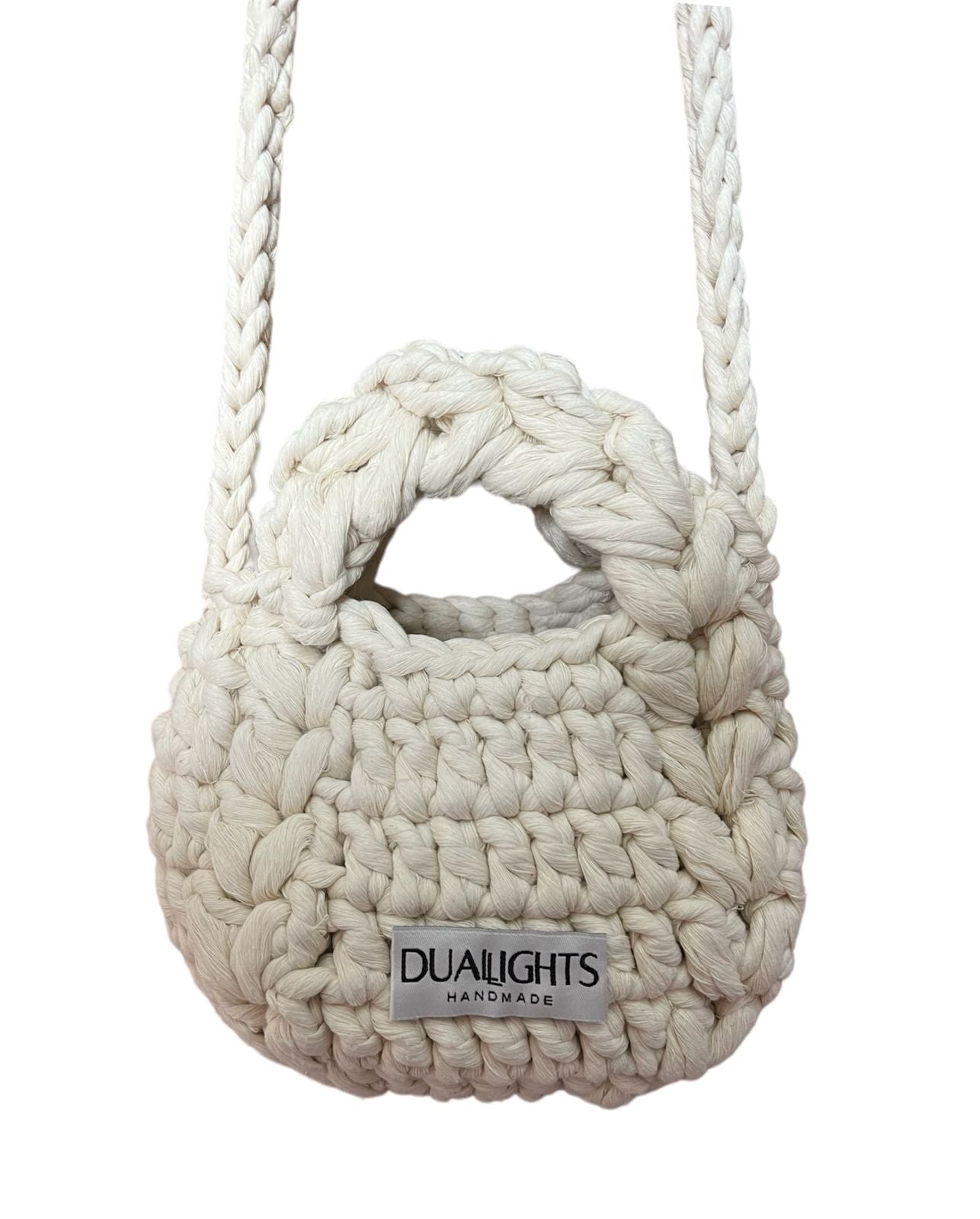 mini puffed 3d crossbody bag , off-white