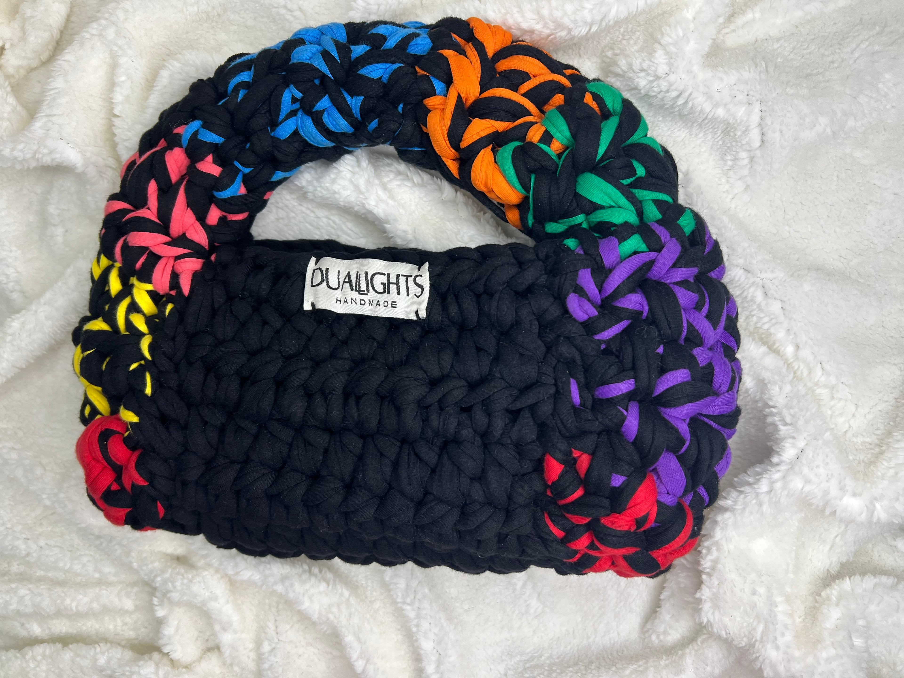 Colourful handle baguette