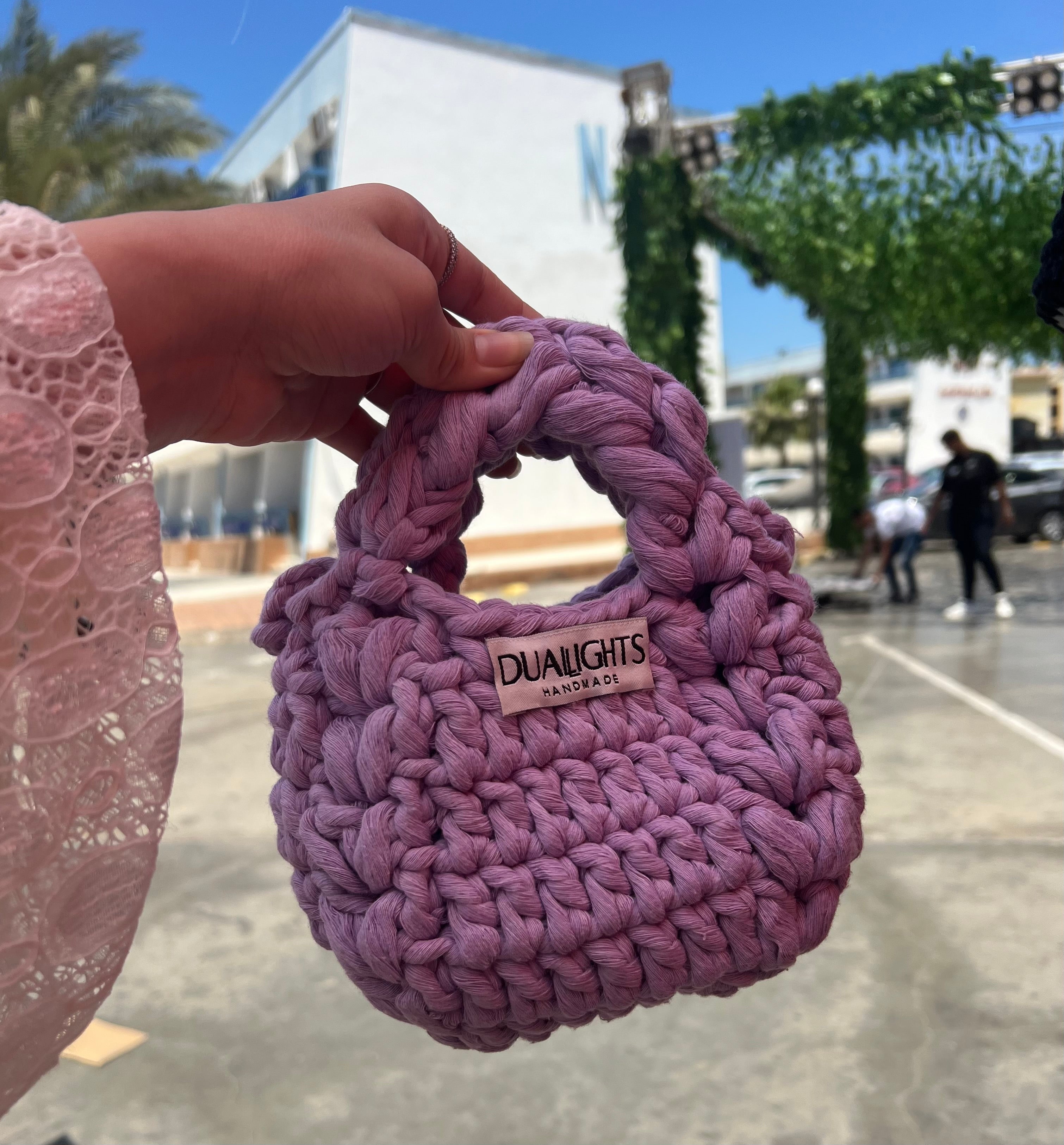 mini puffed 3d crossbody bag , lavender