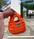 mini puffed 3d crossbody bag, orange