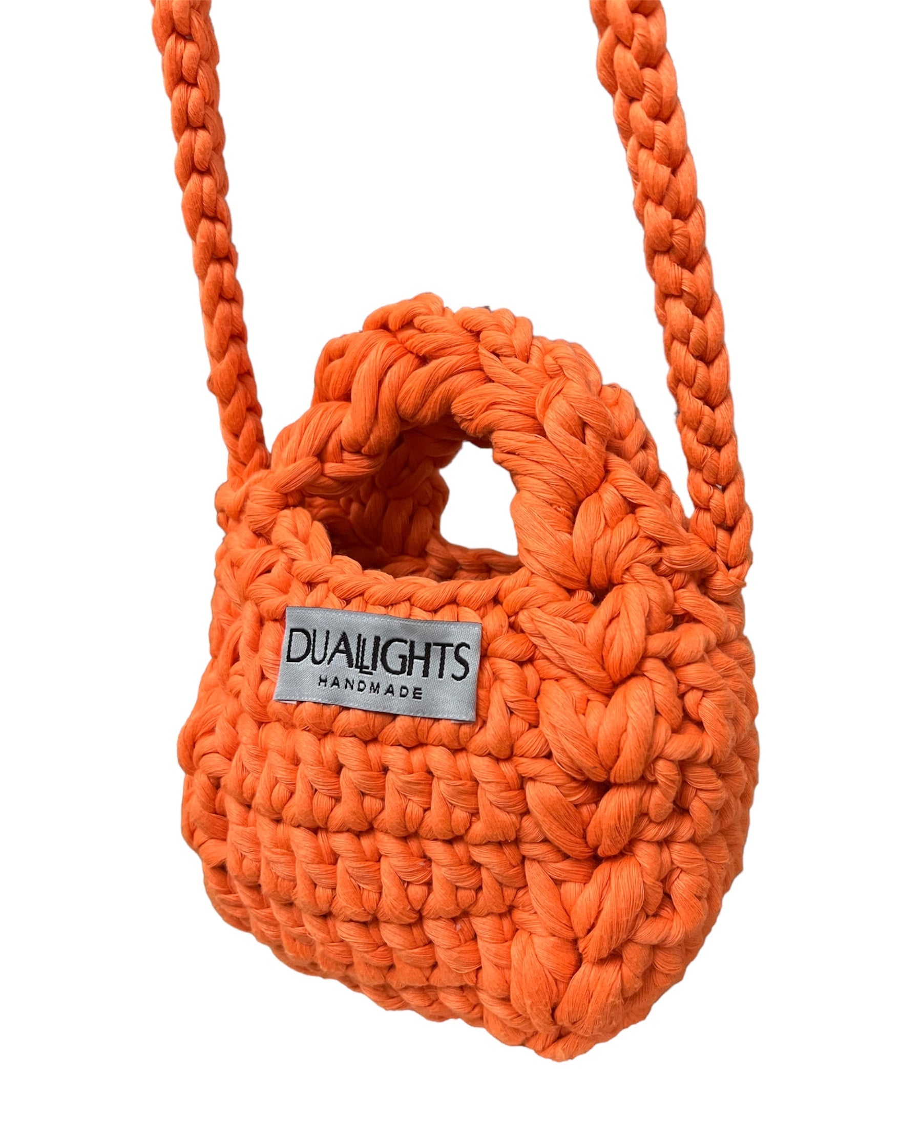 mini puffed 3d crossbody bag , orange