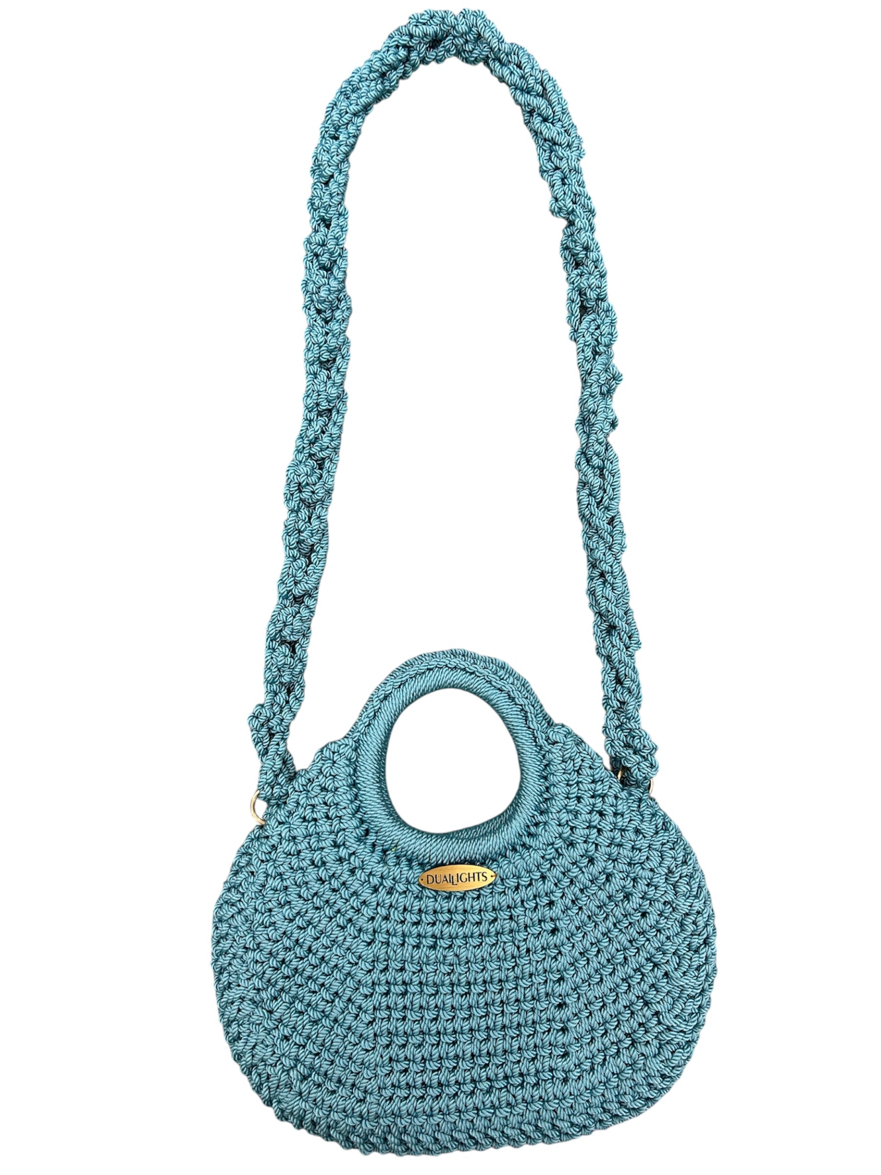 basket bag, sky blue