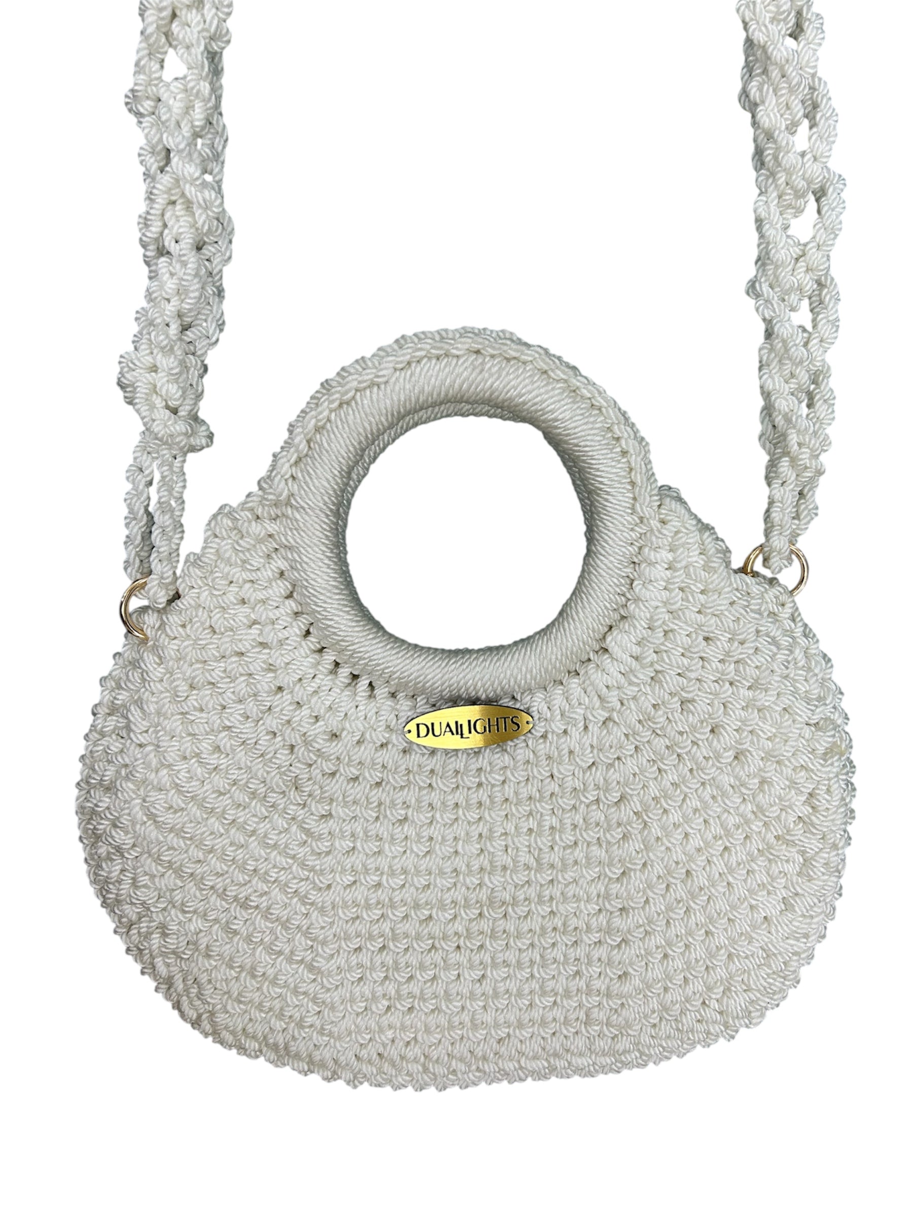 basket bag, white