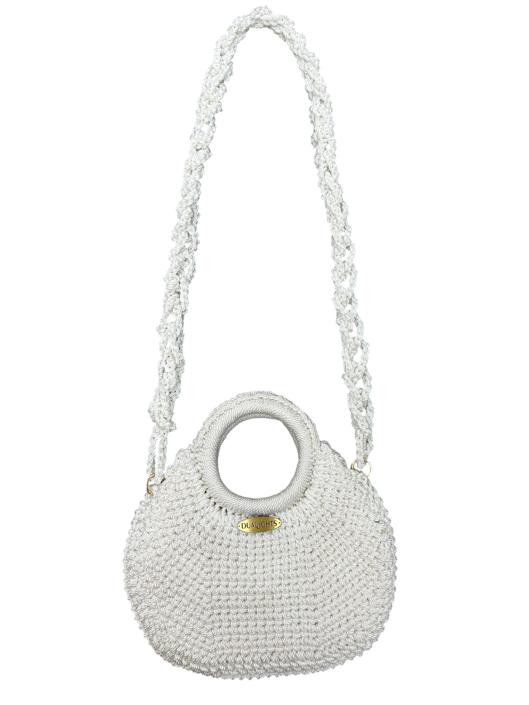 basket bag, white