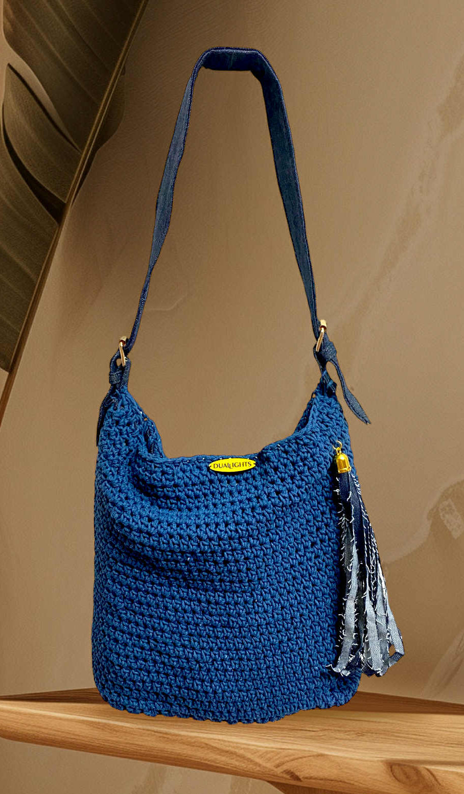 essential shoulder bag, jeans / sky blue